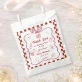 Special Delivery Pizza Baby Shower Party フェイバーバッグ (クリップ留めされた状態)