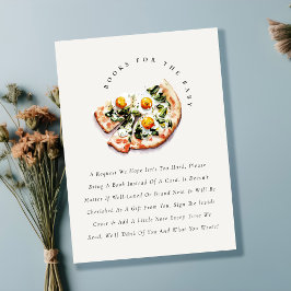 Special Delivery Pizza Books For Baby Shower エンクロージャーカード