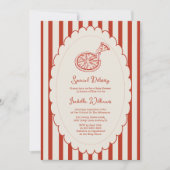 Special Delivery Pizza Party Baby Shower 招待状 (正面)