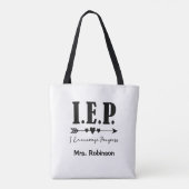 Special Ed IEP – プログラムの先生ギフトを奨励 トートバッグ (裏面)