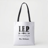 Special Ed IEP - 前進を促す先生へのギフト トートバッグ (正面)