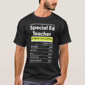 Special Education Teacher SPED Speducator Nutritio Tシャツ (正面)