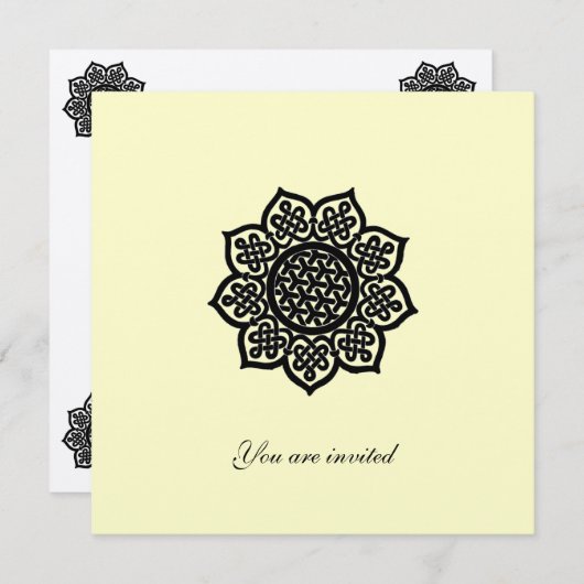 Special Event metallic gold paper 招待状 (正面/裏面)