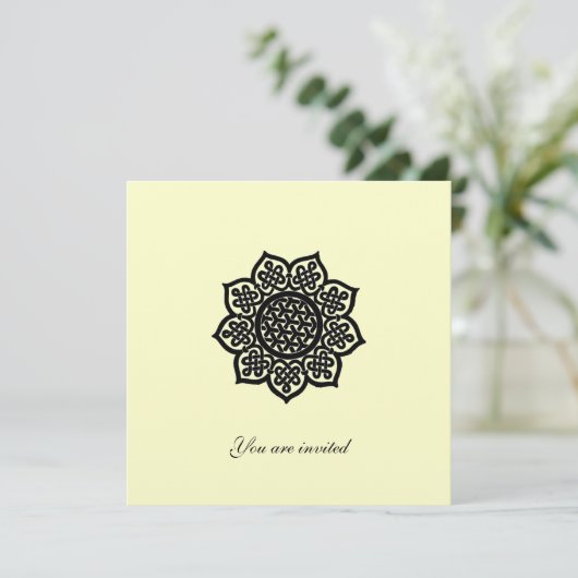 Special Event metallic gold paper 招待状 (スタンド正面)