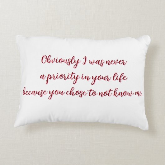 Special Floral Pattern with text アクセントクッション (裏面)