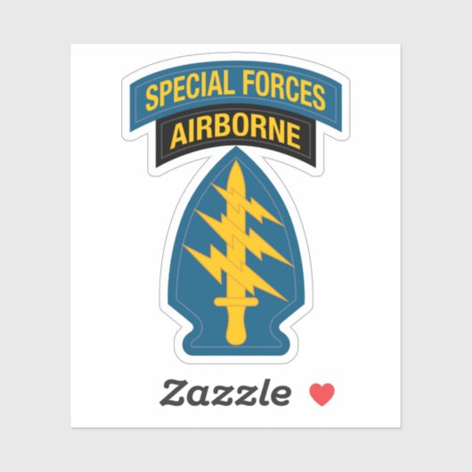 Special Forces insignia Airborne Tab シール (シート)