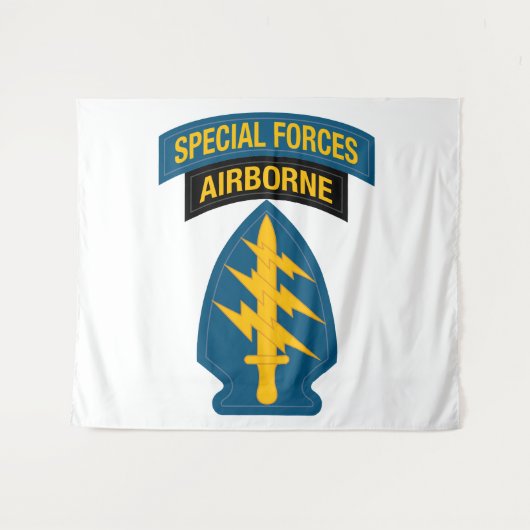 Special Forces insignia Airborne Tab タペストリー (正面(横))
