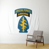 Special Forces insignia Airborne Tab タペストリー (インサイチュ(横))