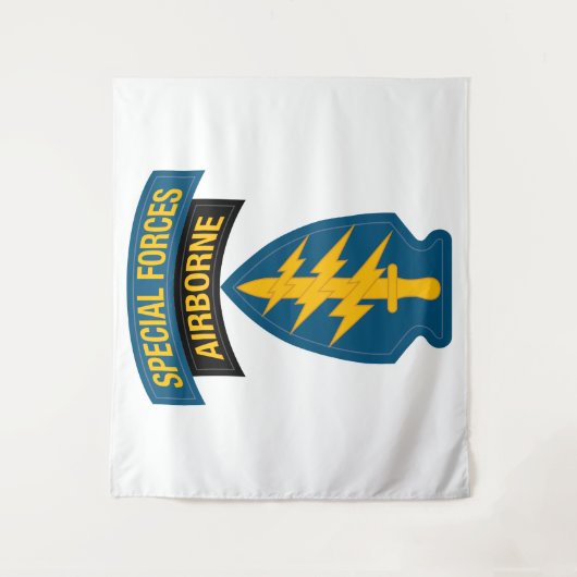 Special Forces insignia Airborne Tab タペストリー (正面)