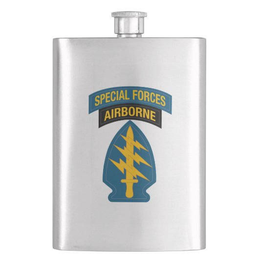 Special Forces insignia Airborne Tab フラスク (正面)