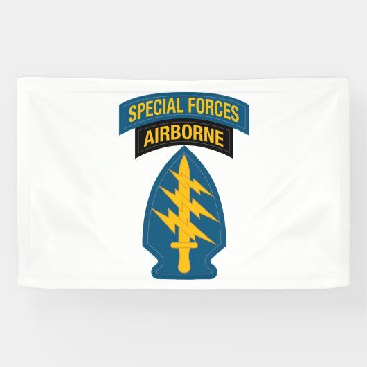 Special Forces insignia Airborne Tab 横断幕 (横)