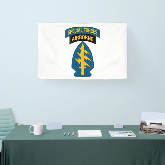 Special Forces insignia Airborne Tab 横断幕 (トレードショー)