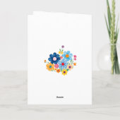 Special Friend Teacup & Flower Birthday カード (裏面)