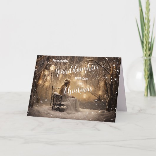 SPECIAL GRANDDAUGHTER CHRISTMAS CARD サンキューカード (正面)