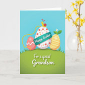 Special Grandson Easter Card カード (黄色い花)