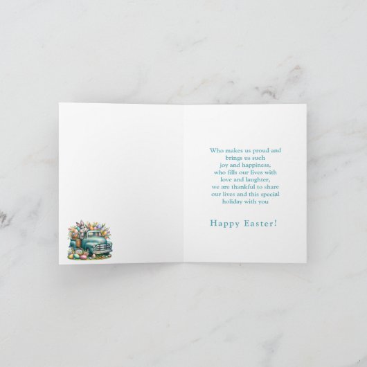 Special Grandson Easter Card シーズンカード (内部)