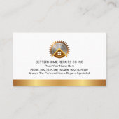 Special Handyman Frame Home Repairs 名刺 (裏面)