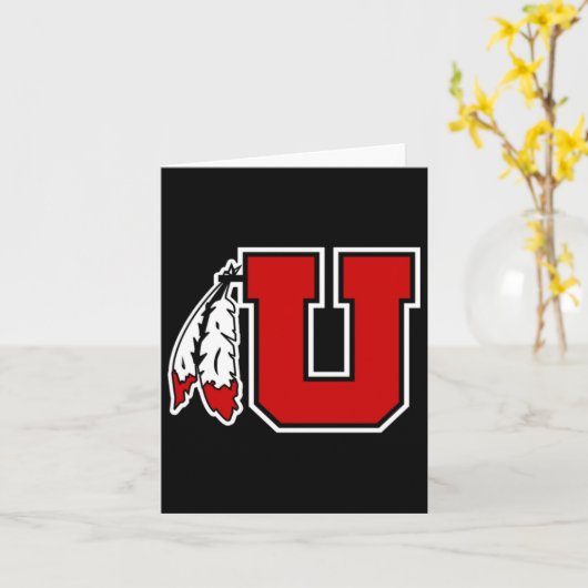 Special Logo Utah Utes Sticker  カード (黄色い花)