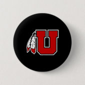 Special Logo Utah Utes Sticker  缶バッジ (正面)