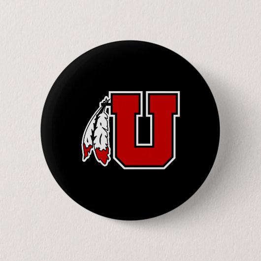 Special Logo Utah Utes Sticker  缶バッジ (正面)