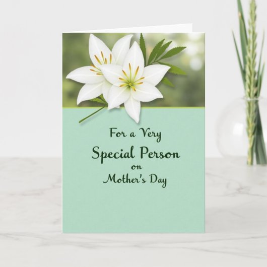 Special Mothers Day Linen Card カード (正面)