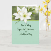 Special Mothers Day Linen Card カード (黄色い花)