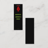 special operationsコマンドsoc patchプロファイルカード スキニー名刺 (正面/裏面)