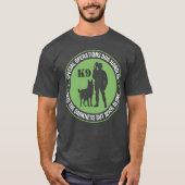 Special Operations Dog Handler K9 Police Dog gift  Tシャツ (正面)