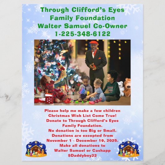 Special Order Christian Donation Flyer チラシ (正面)