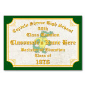 Special Order, Class of 1976 50th Certificate, テーブルナンバー (裏面)