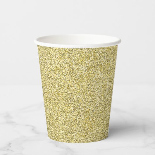 Special Order. Elegant Name Gold Glitter Print 8oz 紙コップ (裏面)