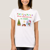 Special Order First Christmas as Aunt Shirt Tシャツ (正面)