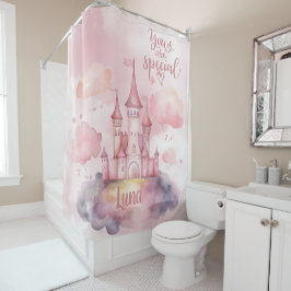 Special Palace Pink Cloudのカスタマイズ可能 シャワーカーテン