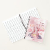 Special Palace Pink Cloudのカスタマイズ可能 ノートブック (内部)