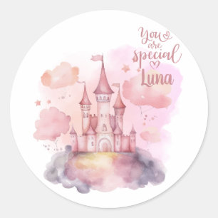 Special Palace Pink Cloudのカスタマイズ可能 ラウンドシール