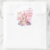 Special Palace Pink Cloudのカスタマイズ可能 ラウンドシール (バッグ)