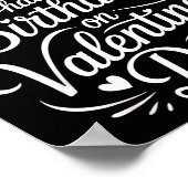 Special People Born Valentine’s Day Heartfelt Febr ポスター (角)