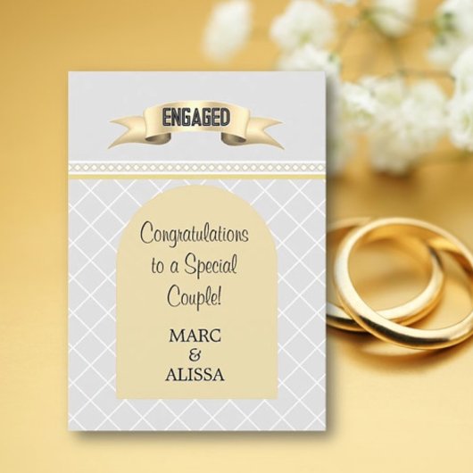 Special! Personalized Engagement Card カード
