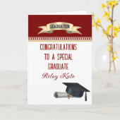 Special! Personalized graduation Card カード (黄色い花)
