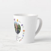 Special Photo Elegant Floral Retirement Party カフェラテマグ (右アングル)