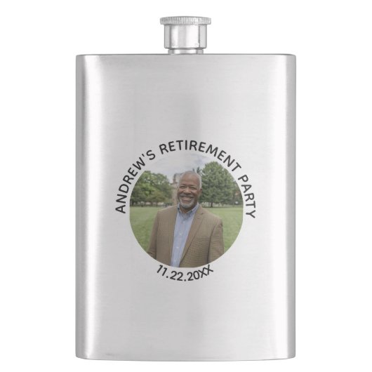 Special Photo Elegant Retirement Party フラスク (正面)