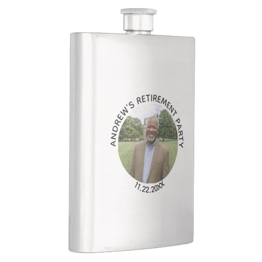 Special Photo Elegant Retirement Party フラスク (右)