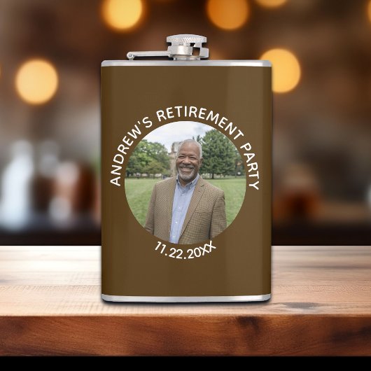 Special Photo Elegant Retirement Party フラスク