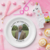 Special Photo Elegant Retirement Party ペーパープレート (パーティー)