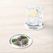 Special Photo Elegant Retirement Party ラウンドペーパーコースター (インサイチュ)