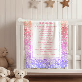 Special Prayer Baptism Fleece Blankets Godchild  フリースブランケット