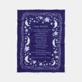 Special Prayer for Baby Boy Baptism Fleece Blanket フリースブランケット (正面)