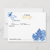 Special Recipe Chinoiserie Blue Card 出欠カード (正面)