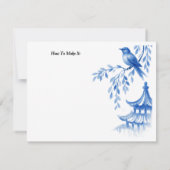 Special Recipe Chinoiserie Blue Card 出欠カード (裏面)