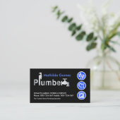 Special Silver Plumber Signage Plumbing 名刺 (スタンド正面)